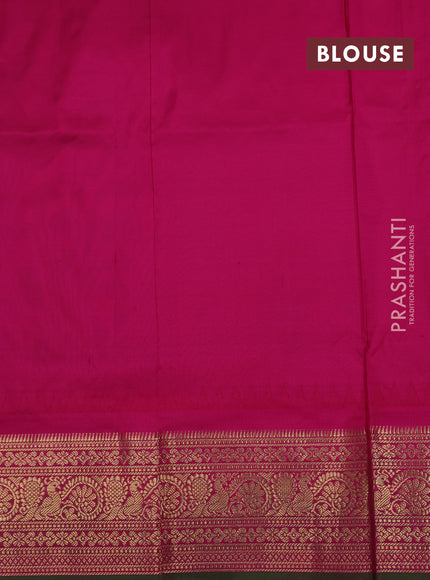Purple & Pink Narayanpet Silk Saree