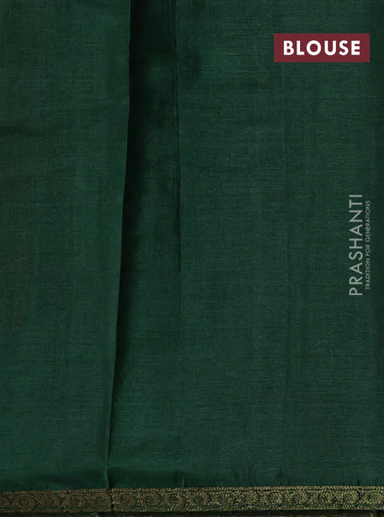 Maroon & Green Banarasi Tussar Silk Saree