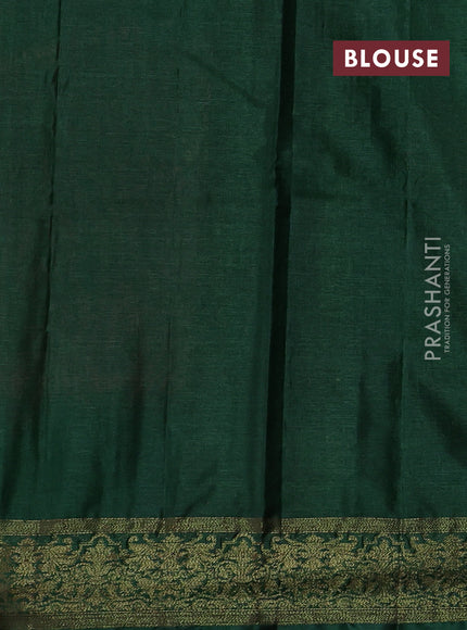 Maroon & Green Banarasi Tussar Silk Saree
