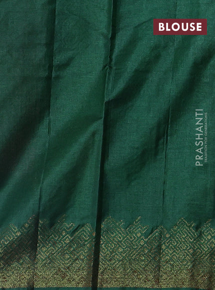 Pink & Green Banarasi Tussar Silk Saree