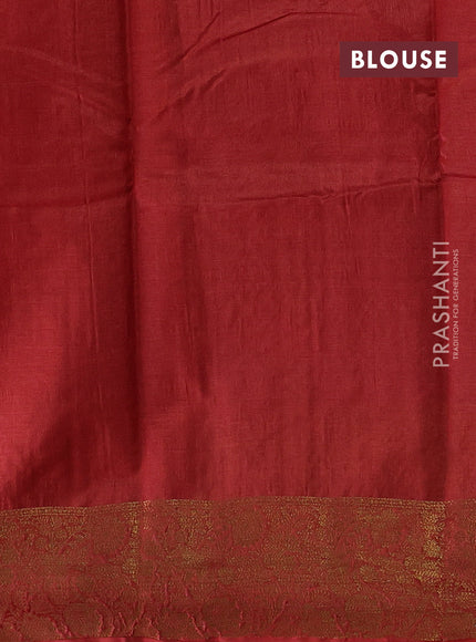 Pink & Rust Banarasi Tussar Silk Saree