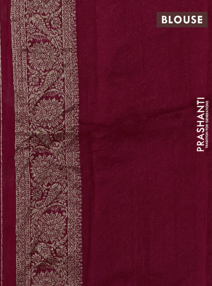 Pink Banarasi Semi Raw Silk Saree