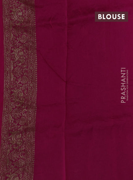 Pink Banarasi Semi Raw Silk Saree