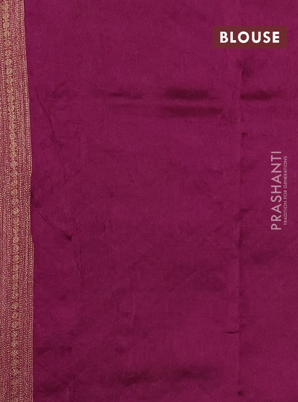 Purple Banarasi Semi Raw Silk Saree