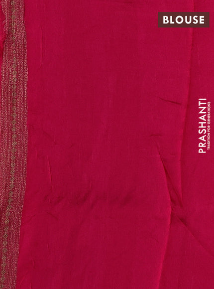 Pink Banarasi Semi Raw Silk Saree