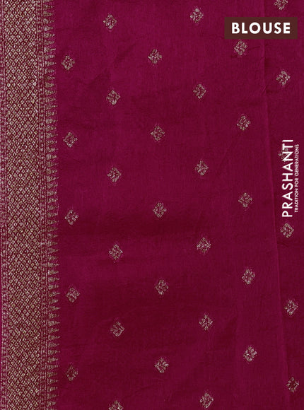 Pink Banarasi Semi Raw Silk Saree