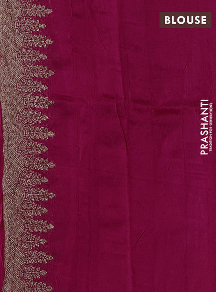 Pink Banarasi Semi Raw Silk Saree
