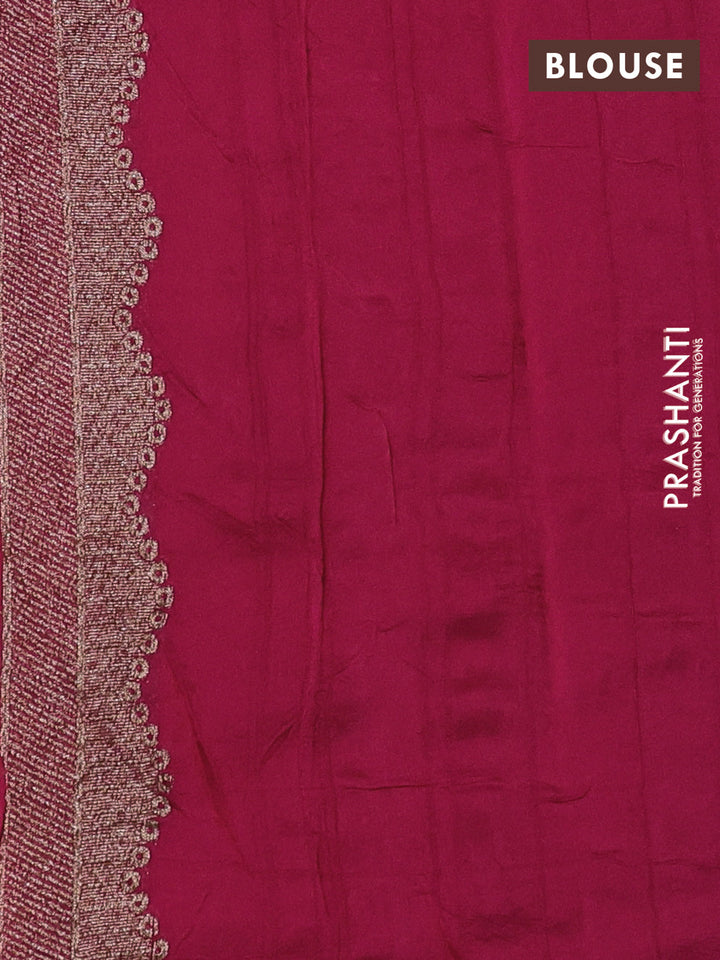 Pink Banarasi Semi Raw Silk Saree