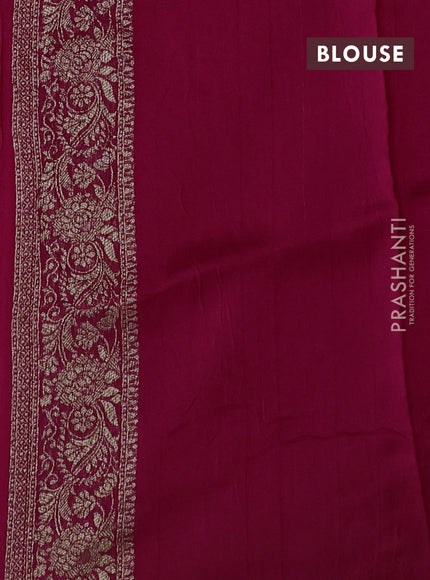 Pink Banarasi Semi Raw Silk Saree