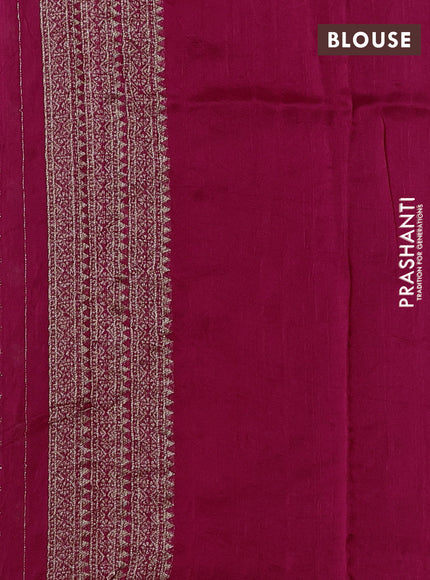 Pink Banarasi Semi Raw Silk Saree
