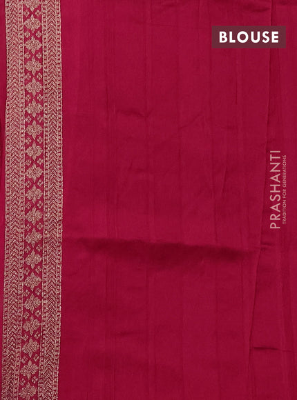 Pink Banarasi Semi Raw Silk Saree
