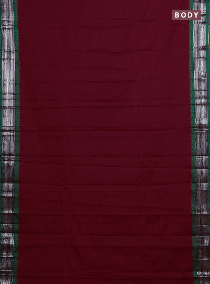 Red & Green Narayanpet Cotton - Kalamkari Blouse