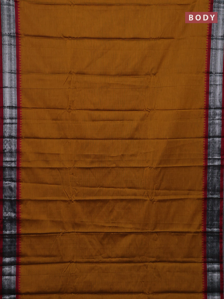 Mustard Yellow Narayanpet Cotton - Kalamkari Blouse