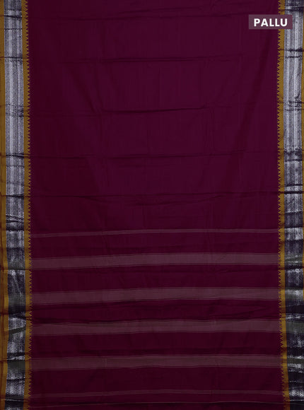 Magenta Pink & Green Narayanpet Cotton - Kalamkari Blouse