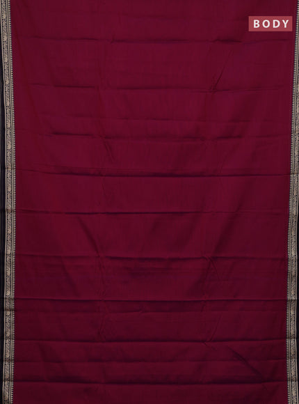 Magenta Pink & Mehendi Green Narayanpet Cotton - Kalamkari Blouse