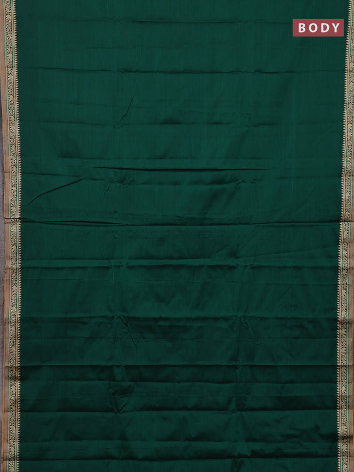 Green & Orange Narayanpet Cotton - Kalamkari Blouse