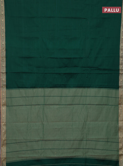 Green & Orange Narayanpet Cotton - Kalamkari Blouse