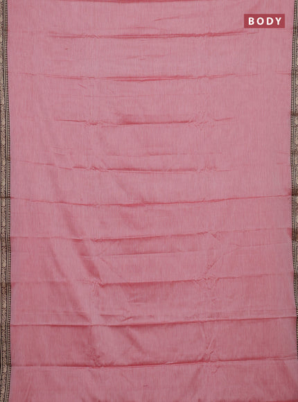 Peach & Red Narayanpet Cotton - Kalamkari Blouse