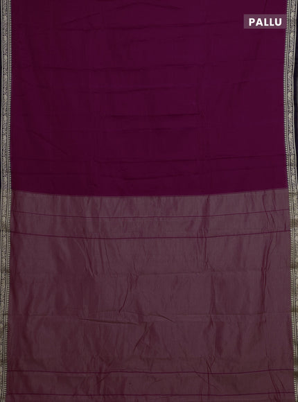 Magenta Pink & Mehendi Green Narayanpet Cotton - Kalamkari Blouse