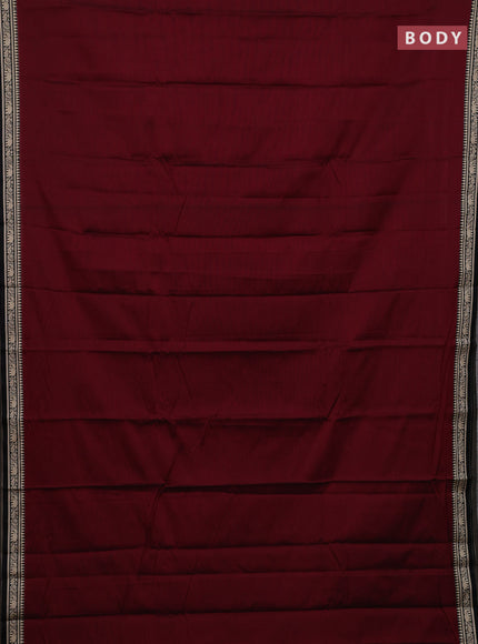 Maroon & Green Narayanpet Cotton - Kalamkari Blouse