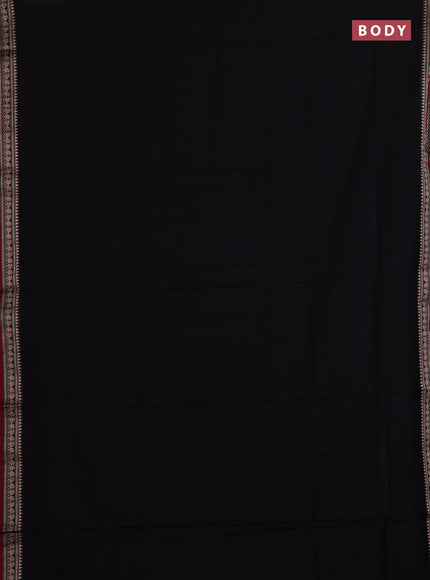 Black & Maroon Narayanpet Cotton - Kalamkari Blouse