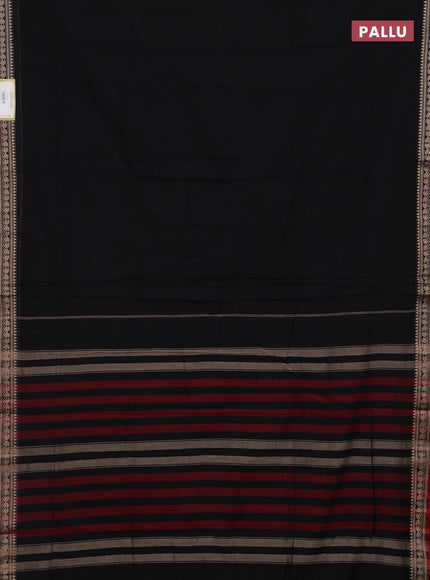 Black & Beige Narayanpet Cotton - Kalamkari Blouse