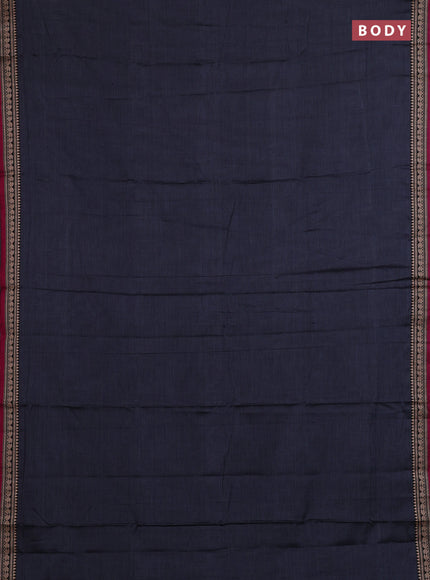 Grey & Red Narayanpet Cotton - Kalamkari Blouse