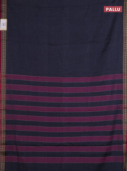 Grey & Red Narayanpet Cotton - Kalamkari Blouse