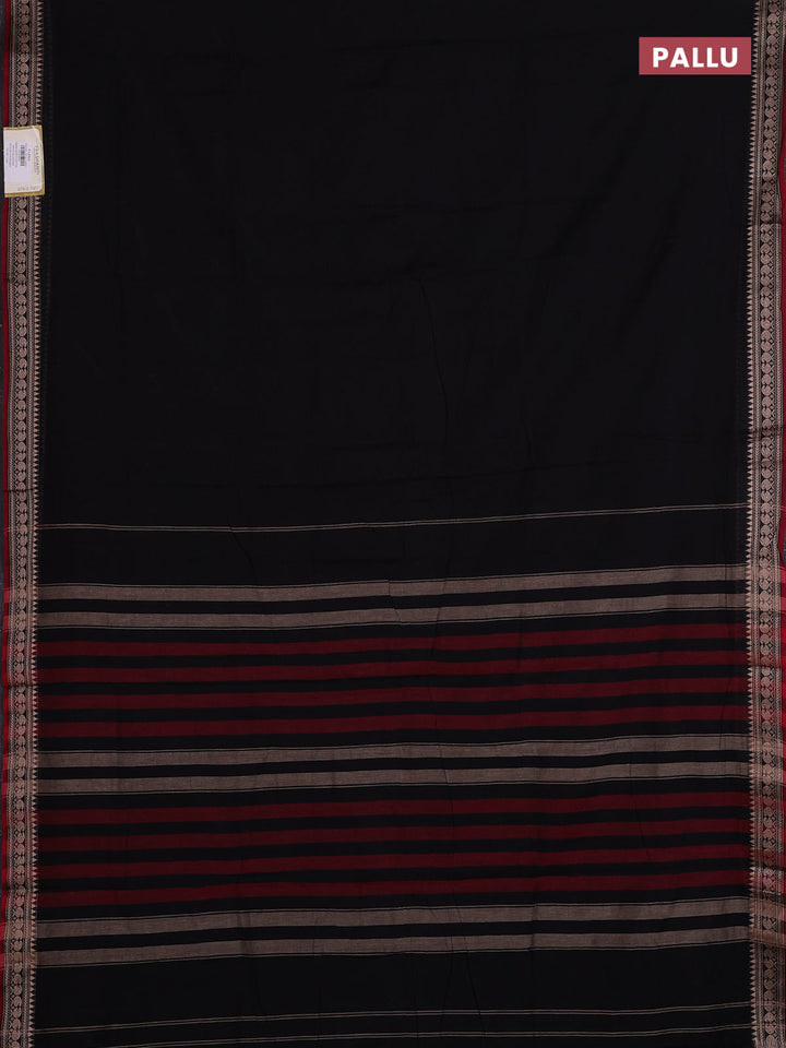Black & Red Narayanpet Cotton - Kalamkari Blouse