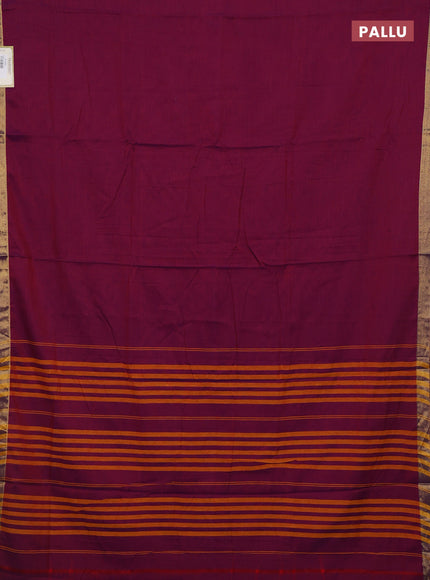 Magenta Pink & Green Narayanpet Cotton - Kalamkari Blouse