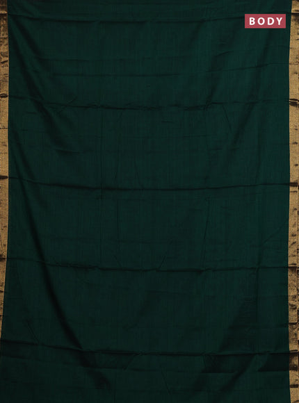 Green & Orange Narayanpet Cotton - Kalamkari Blouse
