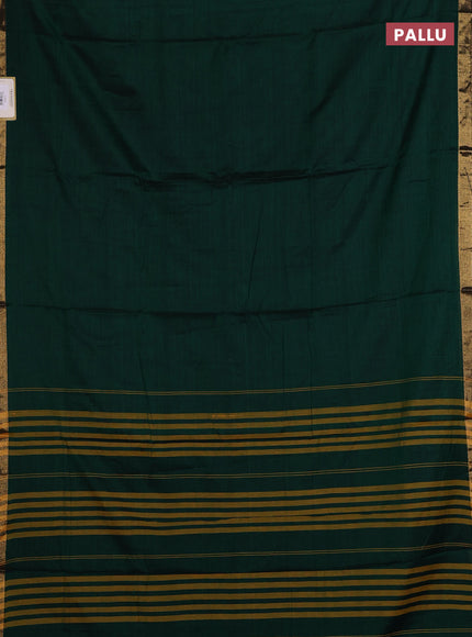 Green & Orange Narayanpet Cotton - Kalamkari Blouse