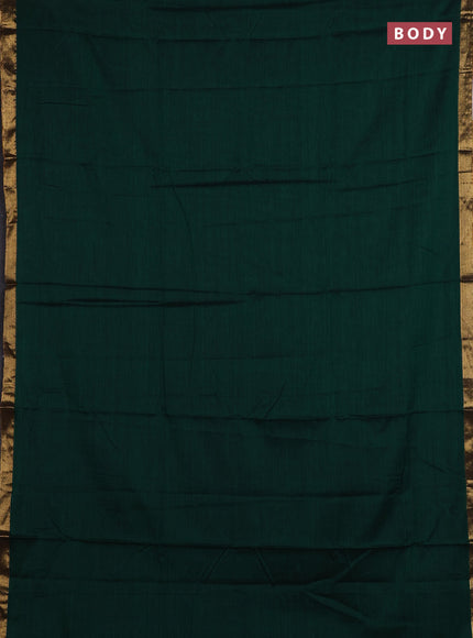 Green & Brown Narayanpet Cotton - Kalamkari Blouse