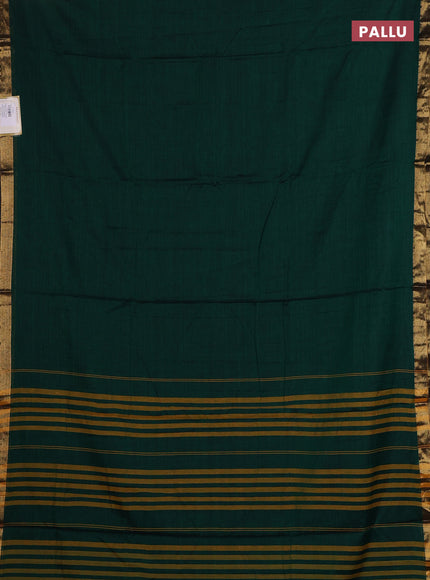 Green & Brown Narayanpet Cotton - Kalamkari Blouse