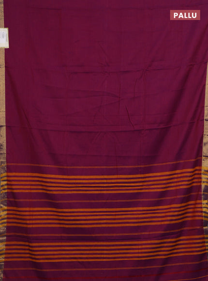 Magenta Pink & Mehendi Green Narayanpet Cotton - Kalamkari Blouse