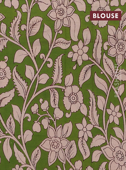 Green Narayanpet Cotton - Kalamkari Blouse