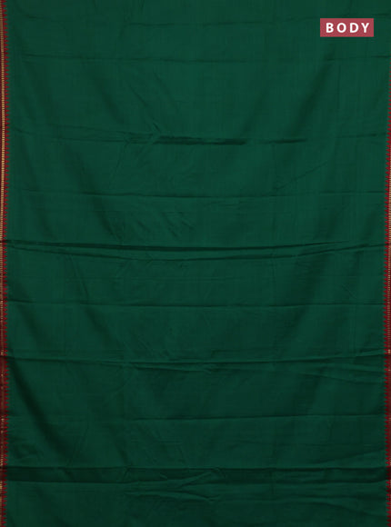 Green & Maroon Narayanpet Cotton - Kalamkari Blouse