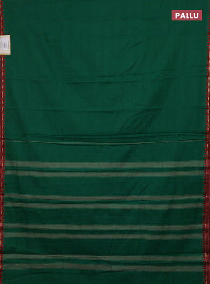 Green & Maroon Narayanpet Cotton - Kalamkari Blouse