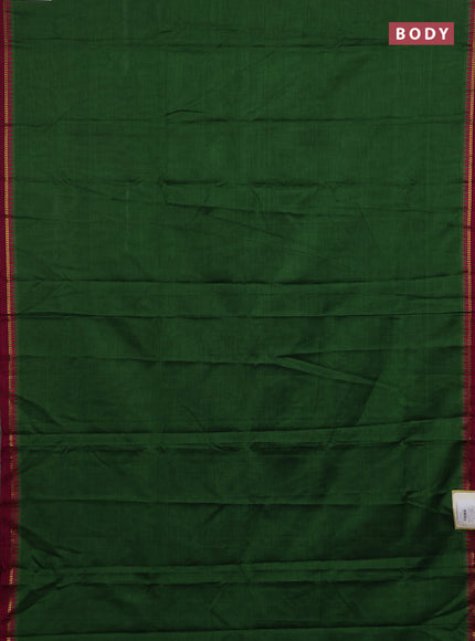 Green & Beige Narayanpet Cotton - Kalamkari Blouse
