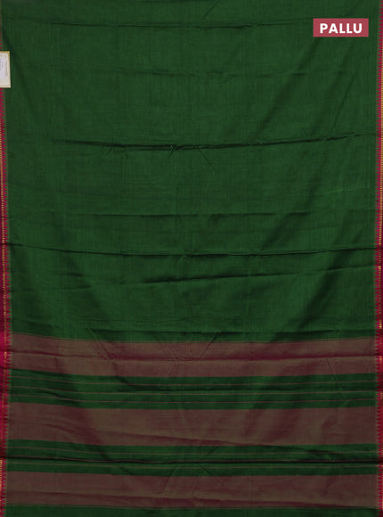 Green & Maroon Narayanpet Cotton - Kalamkari Blouse