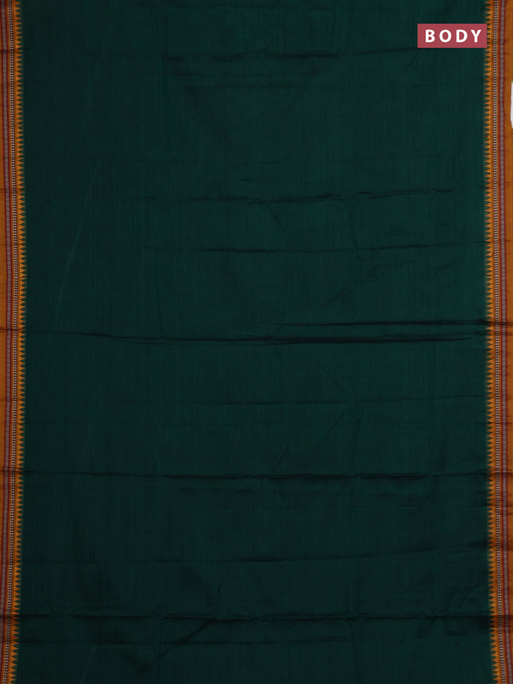 Green & Mustard Yellow Narayanpet Cotton - Kalamkari Blouse