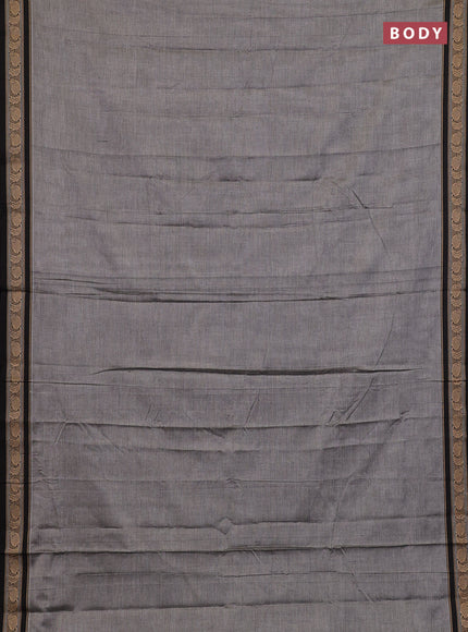 Grey & Beige Narayanpet Cotton - Kalamkari Blouse