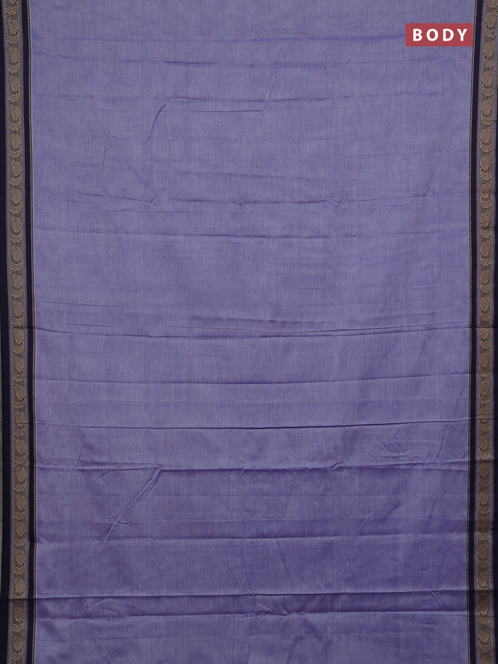 Navy Blue & Blue Narayanpet Cotton - Kalamkari Blouse
