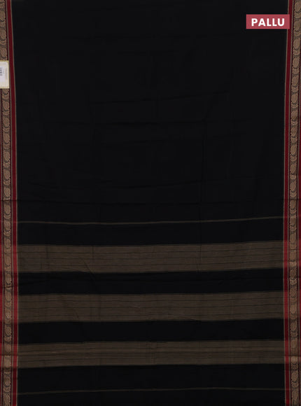 Black & Beige Narayanpet Cotton - Kalamkari Blouse