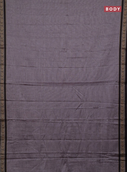 Grey & Beige Narayanpet Cotton - Kalamkari Blouse