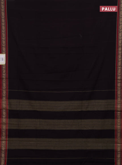 Wine & Beige Narayanpet Cotton - Kalamkari Blouse
