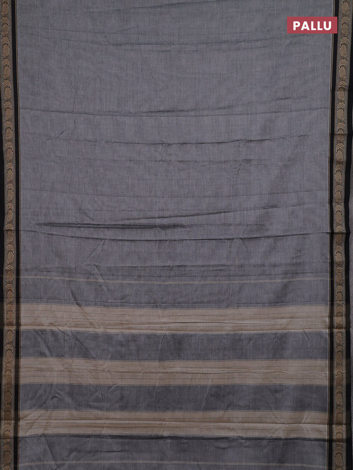 Grey & Beige Narayanpet Cotton - Kalamkari Blouse
