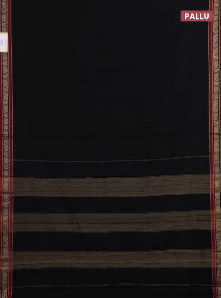 Black & Beige Narayanpet Cotton - Kalamkari Blouse