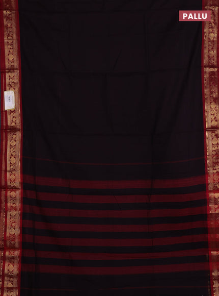Wine & Red Narayanpet Cotton - Kalamkari Blouse