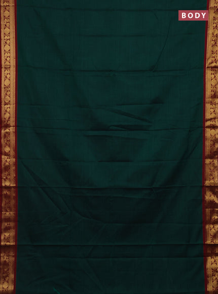 Green Narayanpet Cotton - Kalamkari Blouse